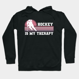 Ice Hockey Is My Therapy Hoodie